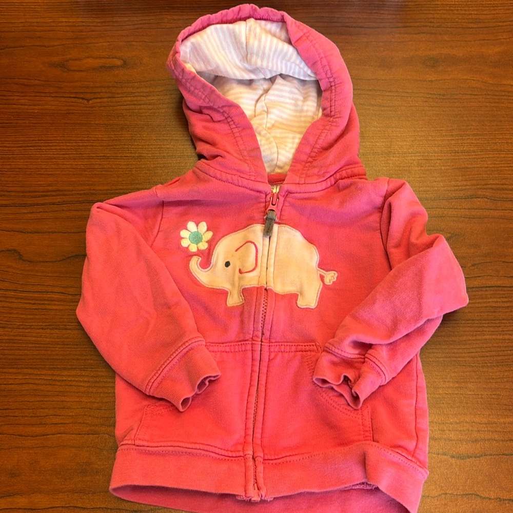 Carter’s pink Zip-Up Hoody